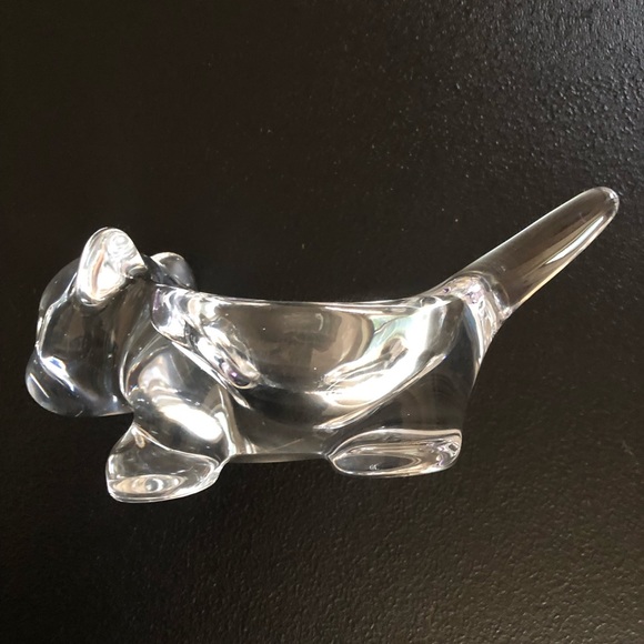 Art Vannes Crystal glass cat trinket candy holder - Picture 2 of 8